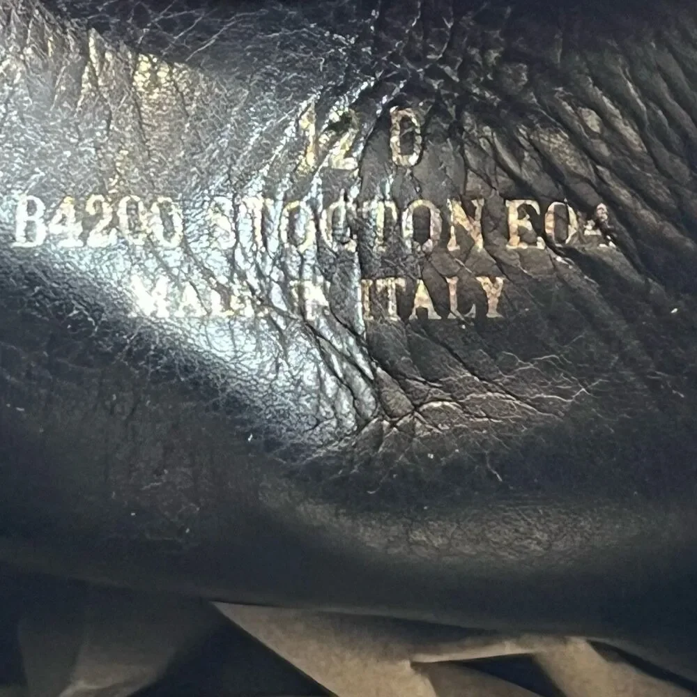 Coach Italy Stockton Brown Leather Wingtip Oxford Dress Shoes Sz 12D
